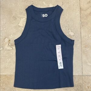 SO Navy Sleeveless Top